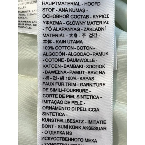 Levis Strauss & Co. Womens XL Light Green Baby Baggy Cropped Trucker Jacket NEW - Picture 9 of 10